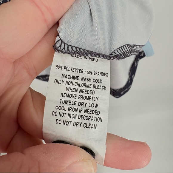 Greyson Men's Navy Patterned Dragonfly Golf Polo Shirt Small - Picture 5 of 7